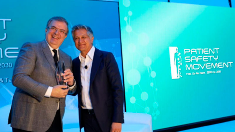 Ebrard recibe premio internacional “Premio Humanitario Joe Kiani” por su labor durante pandemia de Covid-19
